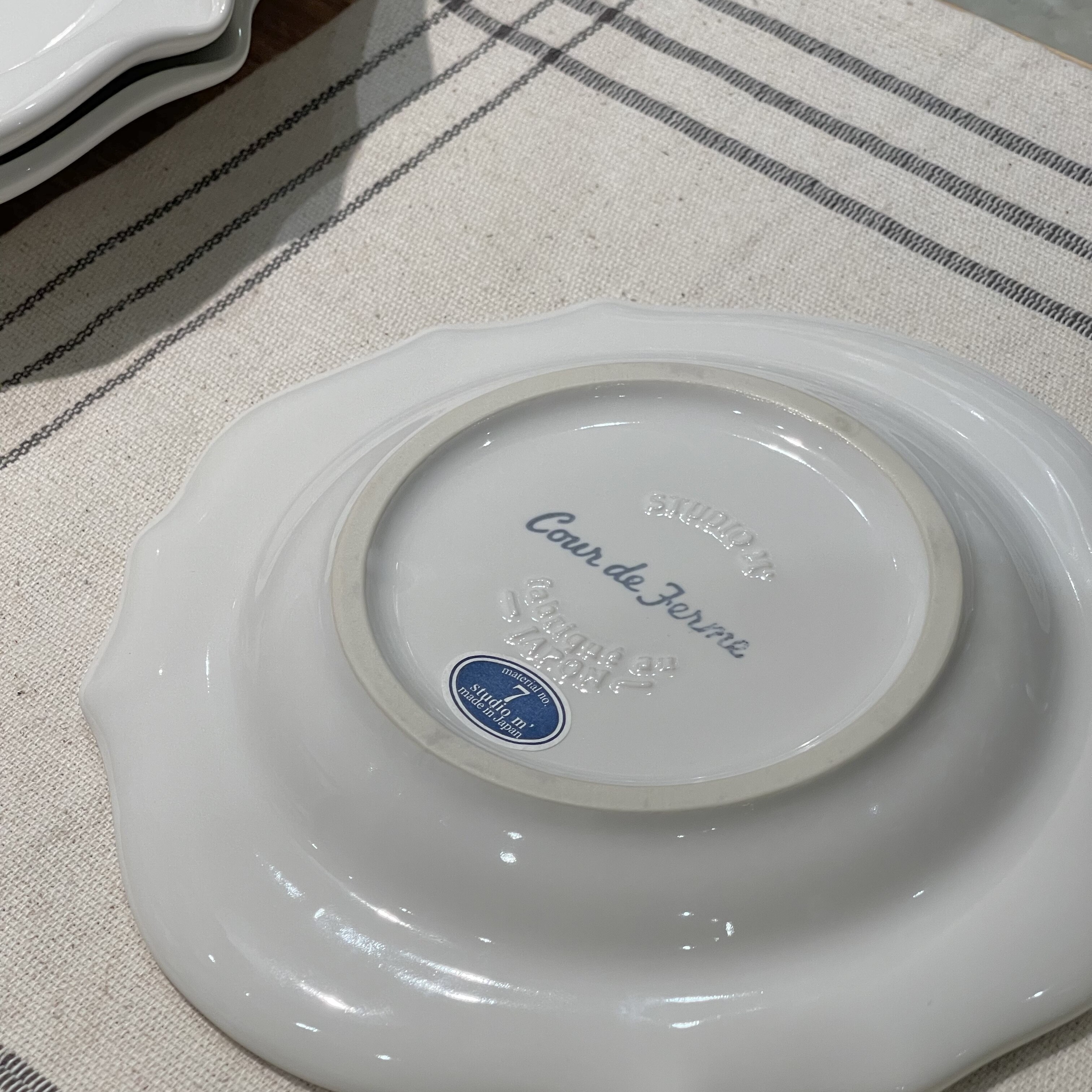 Studio M日本进口复古陶瓷餐盘甜品盘圆盘椭圆盘
