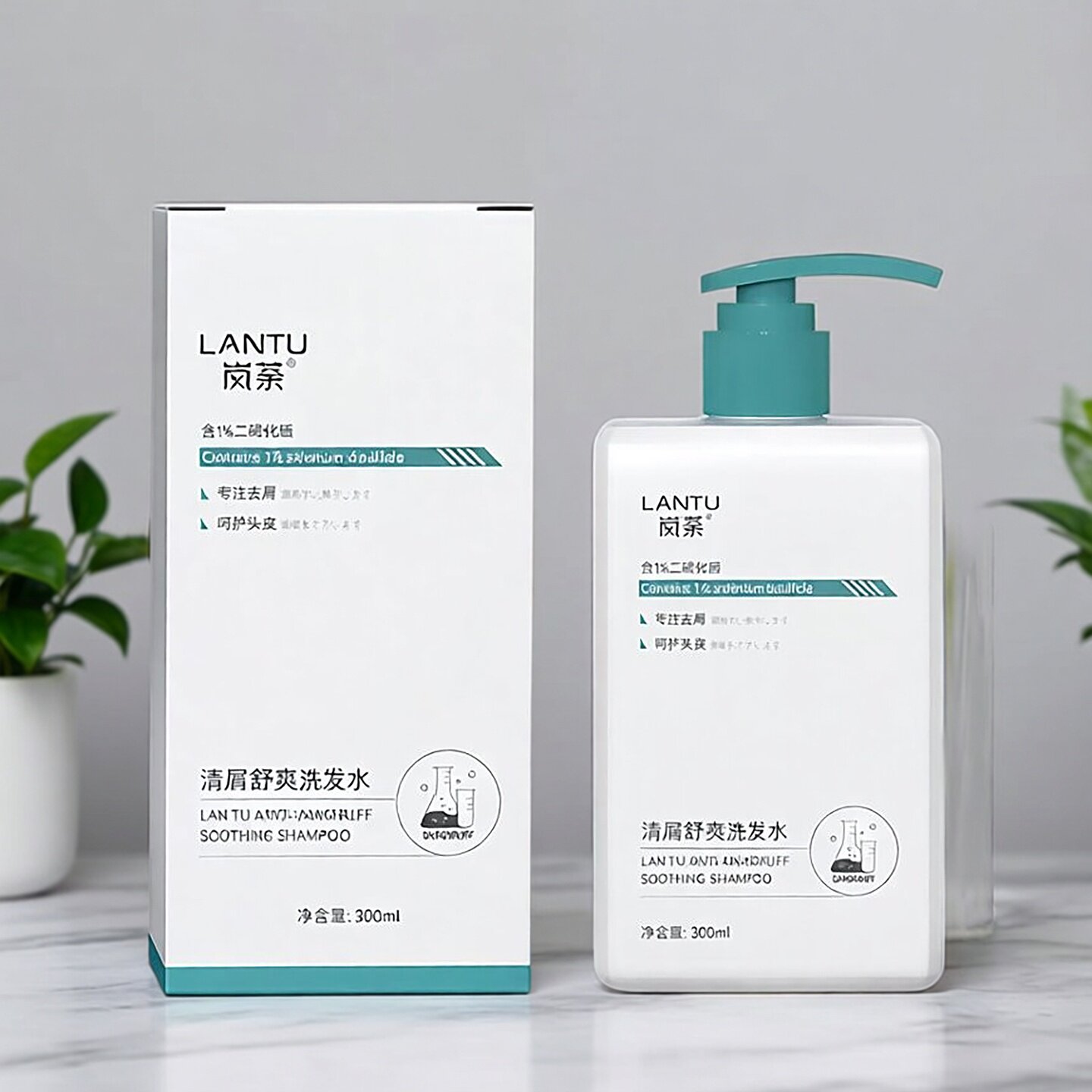 正品岚荼清屑舒爽洗发水