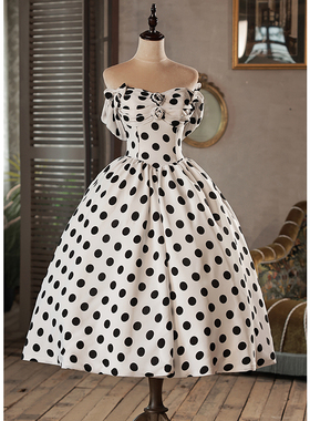 生日法式洋装晚礼服女气质宴会在逃公主蓬蓬裙轻奢小众高端订婚女