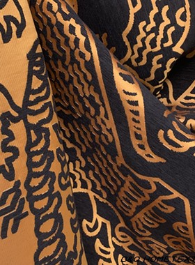 现代进口老虎提花轻奢沙发套面料时尚简约客厅酒店窗帘别墅软装布