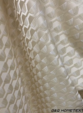 休闲几何提花窗帘沙发靠枕套面料现代简约客厅沙发样板间抱枕布料