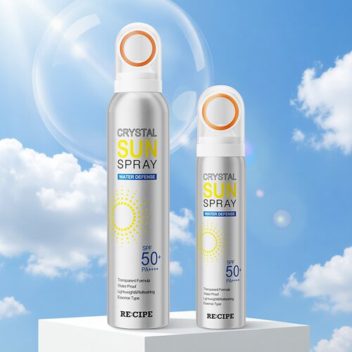 RE:CIPE玥之秘水晶防晒喷雾50ml/180ml新款