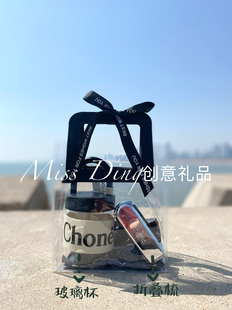 美业瑜伽馆服装店开业店庆黑白系简约高级轻奢送客户伴手礼可定制