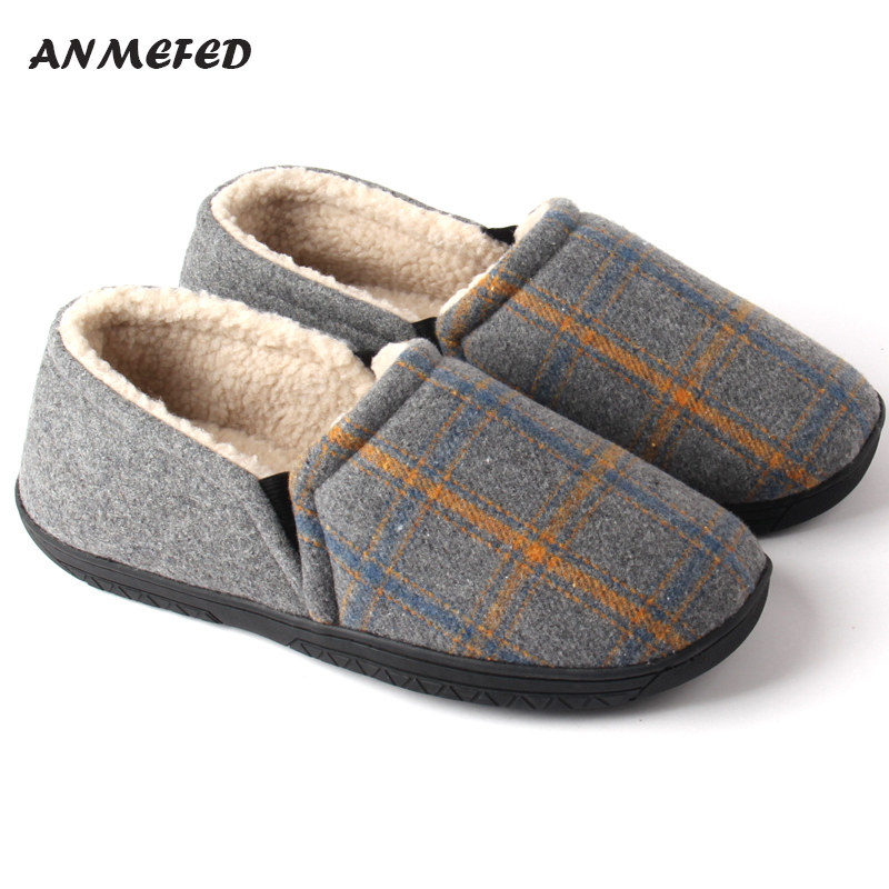 出口新品秋冬男士大码英伦格子加绒厚底防滑保暖居家用包跟棉拖鞋,居家布艺,居家棉拖/棉鞋,淘宝优惠券,粉丝福利购,淘宝优惠卷