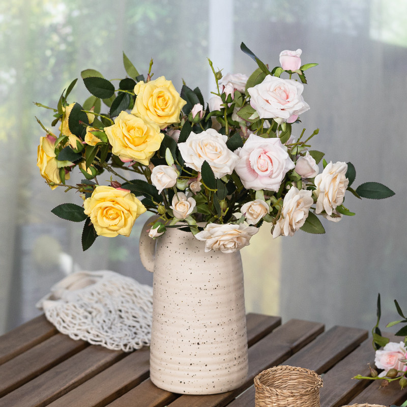 断色清仓3折 田园风小清新仿真玫瑰菊花虞美人仿真花假花装饰花