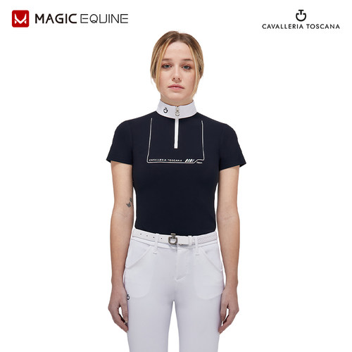 意大利进口CT夏款女童马术骑马比赛短袖专业比赛装备