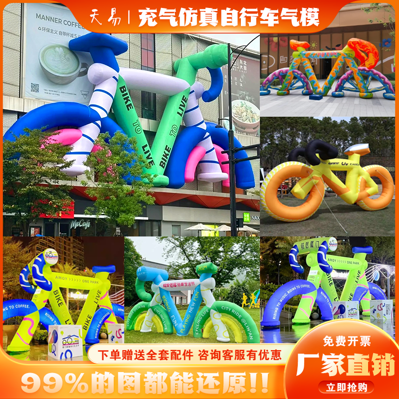 自行车篮球网球拍充气越野单车