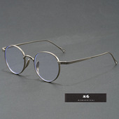 新款 金属圆形超轻日系复古小框可配近视防蓝光眼镜框平光眼镜架潮
