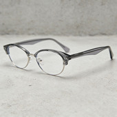 日系手工半圆形痞帅眼镜架复古玳瑁色眼镜架高品质近视变色眼镜潮