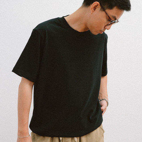 DAKYAM(达人)2026S/S PeachSkin Softouch 磨毛纯色抗皱打底TEE恤