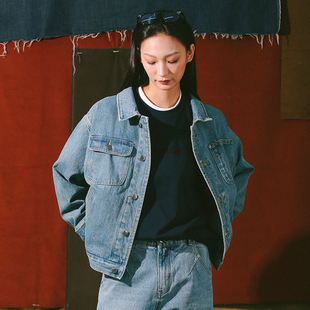 Work Vintage Jacket 复古洗水工装 翻领牛仔夹克 DAKYAM 短款 达人