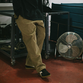 DAKYAM 休闲 fit长裤 达人 高品质厚灯芯绒腰带插扣松紧腰头clean