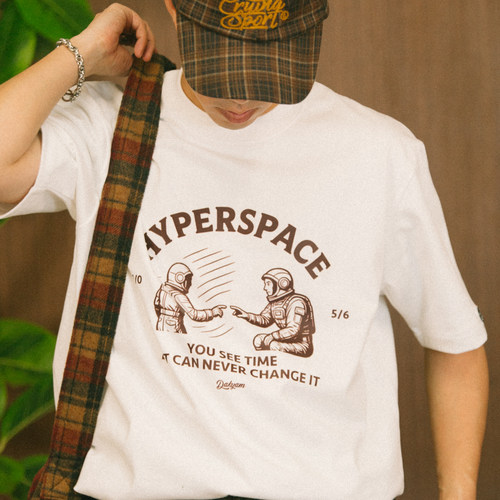 星际穿越多维度接触印花短袖T恤