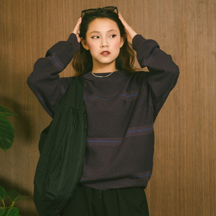 2025A Woven Lines 宽松BOXY条纹毛衣 DAKYAM Knit轻构短款 达人