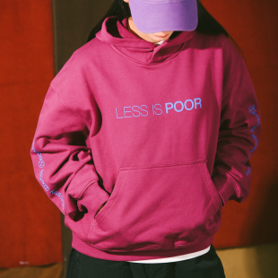 Less Poor 480g重磅套头短款 DAKYAM 宽松秋冬卫衣连帽衫 达人