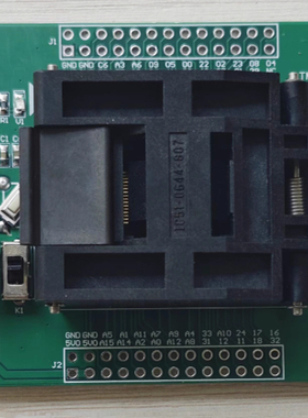 LQFP64翻盖JTAG接口TMS320F280021测试座F280023烧录座F280025