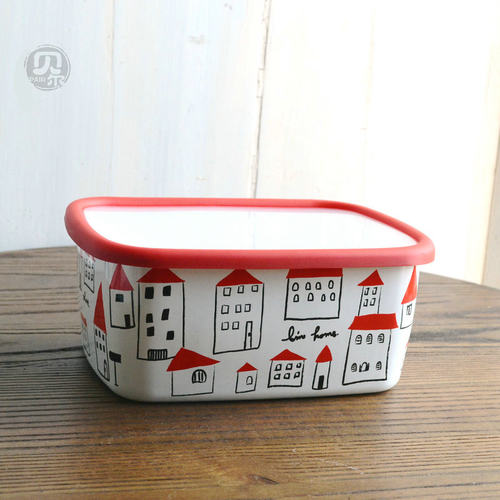 露营食物储存保鲜纯色加厚吐司盒