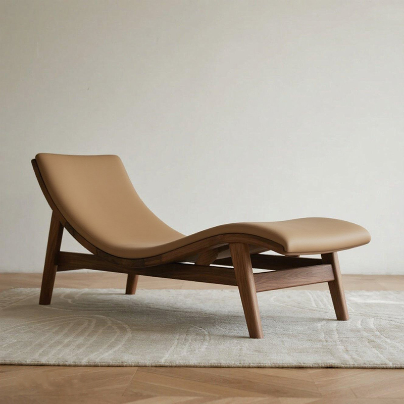 北美黑胡桃白蜡木家具罗汉床宋式美学2025办公室酒店民宿贵妃榻