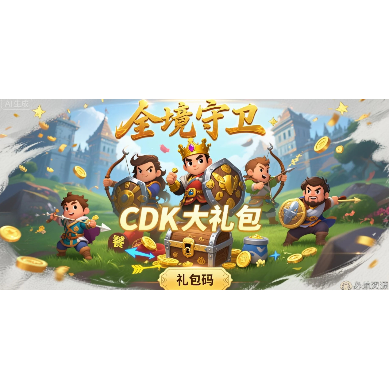 12月新码手游全境守卫礼包cdk全套兑换码高级将领召唤卷随机图纸