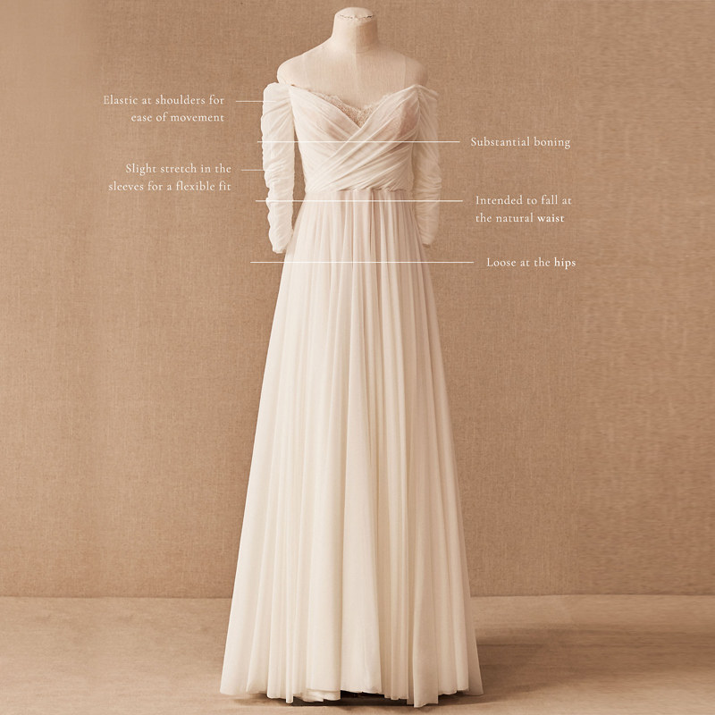 法式复古轻婚纱新娘一字肩气质轻便户外教堂超仙简约vintage婚纱