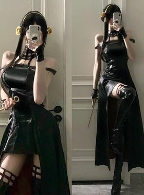 Cosplay性感纯粹的欲望制服间谍玩房子动漫Cosplay乔尔Fujie模糊