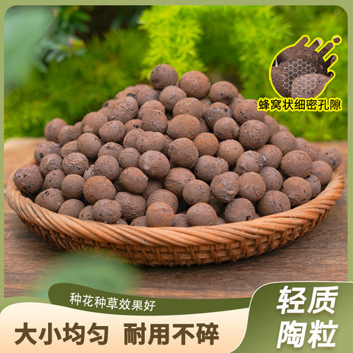 陶粒花盆垫底增加透气性花卉绿植水培铺面疏松土壤保水土陶粒
