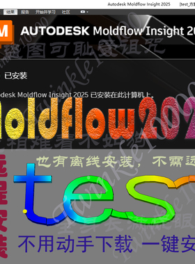 Moldflow2025远程安装synergy模流分析软件Insight网格划分仿真新