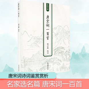 正版 唐宋词一百首胡云翼选注名家选名篇含注释唐宋词作品赏析 古诗词鉴赏 中国古典文化国学经典阅读书籍课外读物上海古籍出版社
