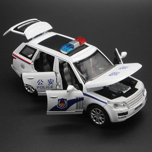 6开门合金公安警车声光路虎车模