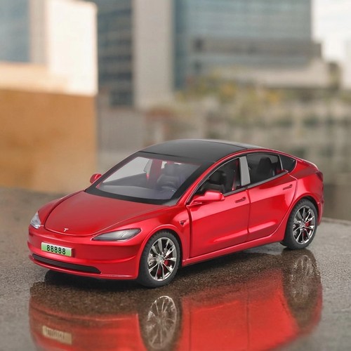 仿真特斯拉model3车模合金车模型