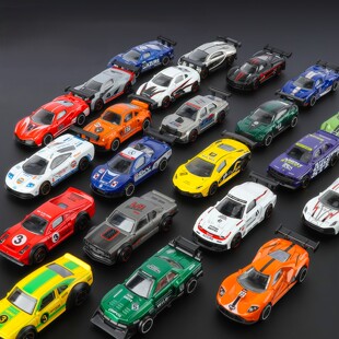 1:64合金车模型仿真滑行美式肌肉超跑车男孩小汽车套装儿童玩具车