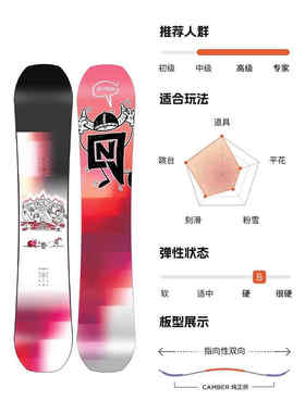 冷山雪具NITRO滑雪板TEAM PRO MK马库斯联名款雪板2425全地域公园