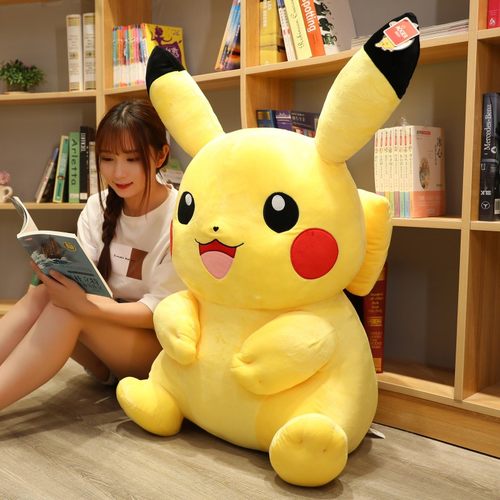 皮卡丘公仔毛绒玩具抱枕睡觉玩偶