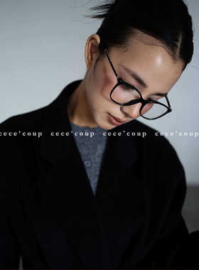 icc素颜神器！03/27  新品 26FW羊皮编织链条镜腿黑框平光镜