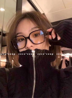 icc素颜神器！显脸小！03/27 新品 爱心平光镜 黑框眼镜