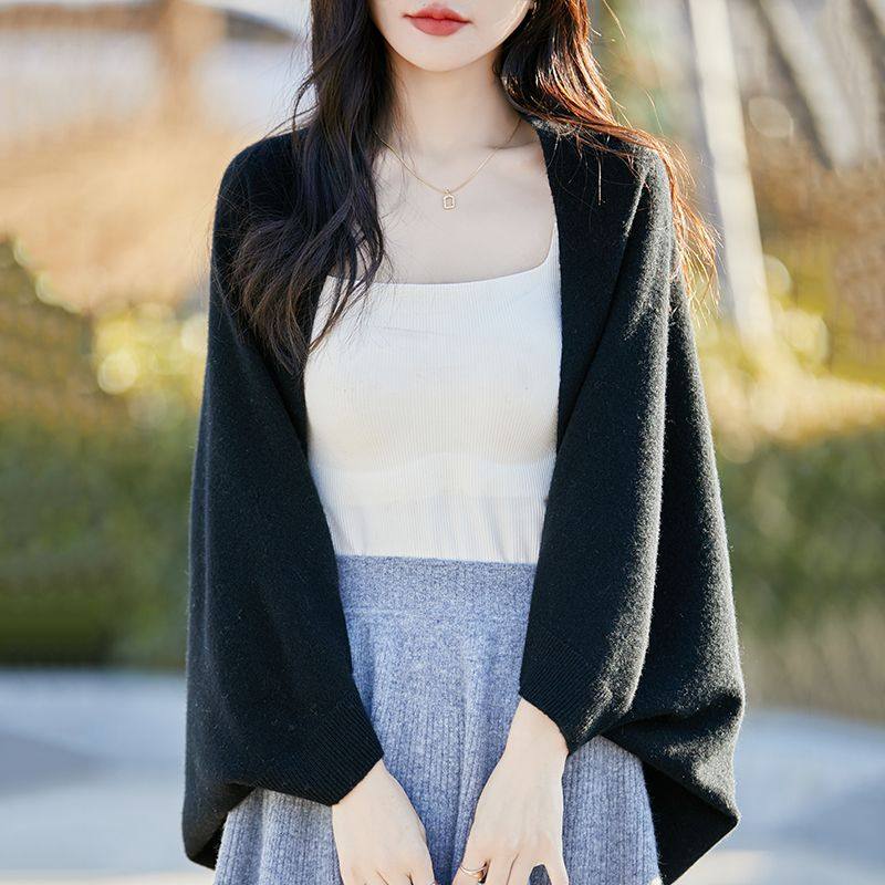 春秋100%纯羊毛针织披肩女外搭围巾假领子围脖假衣领斗篷开衫外套,服饰配件/皮带/帽子/围巾,围巾/丝巾/披肩,淘宝优惠券,粉丝福利购,淘宝优惠卷