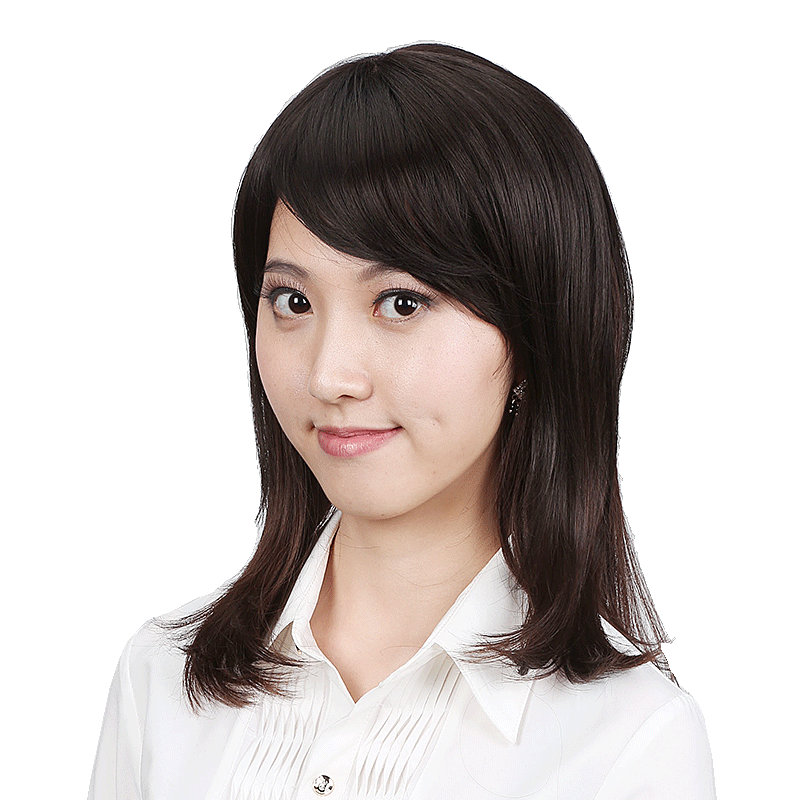 隐形无痕遮白头顶斜刘海假发