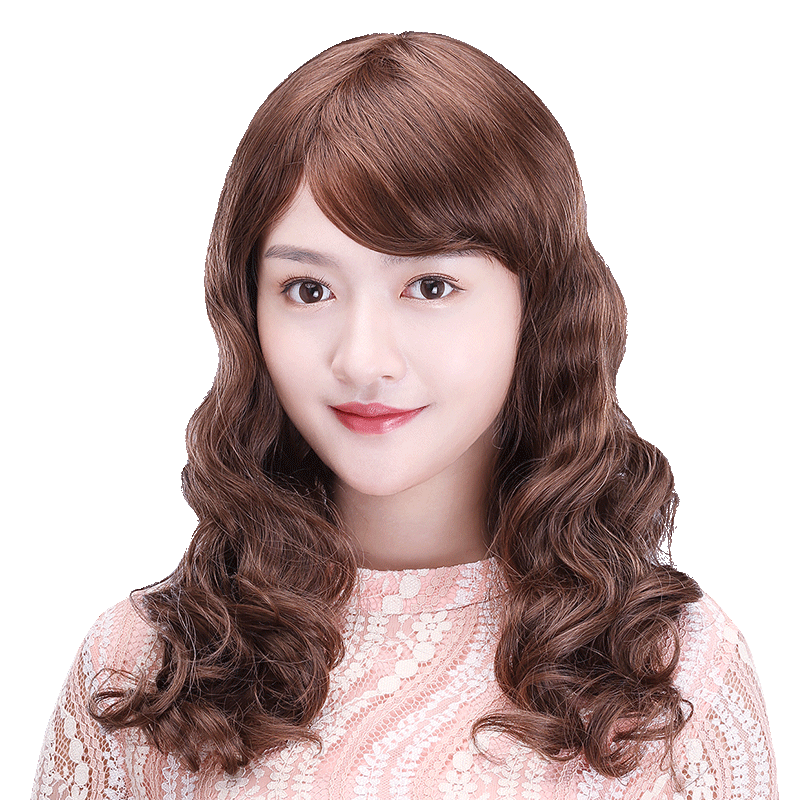 娇滴滴假发甜美长卷发手织高仿真