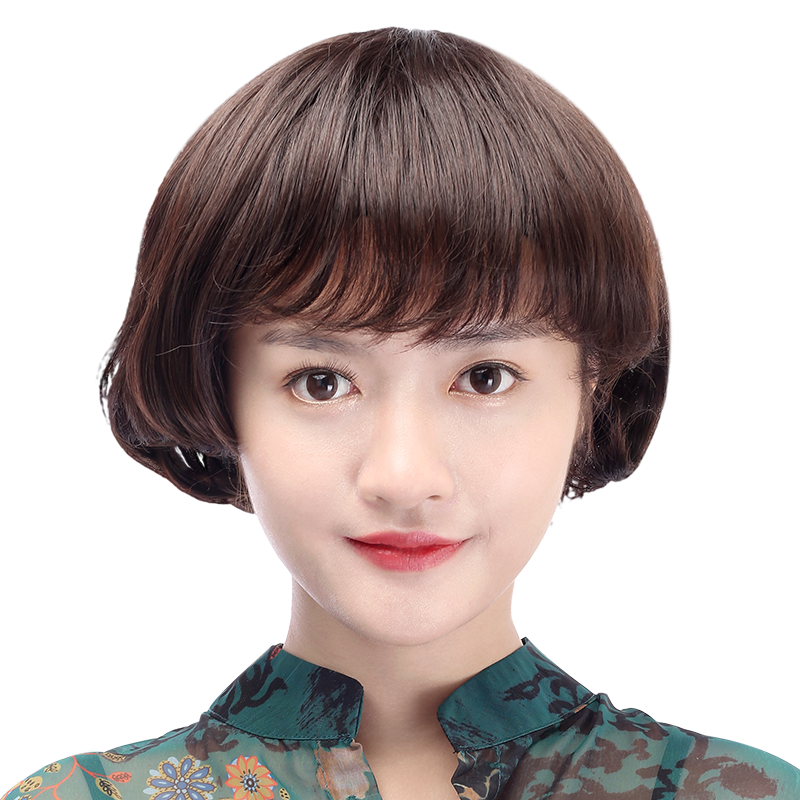 娇滴滴假发短卷发时尚BOBO头空气