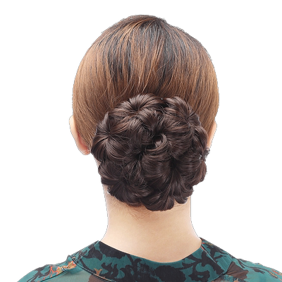 娇滴滴假发包仿真蓬松淑女花苞头