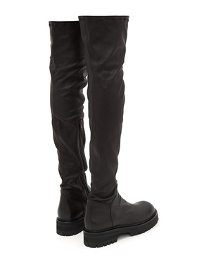 过膝靴女长靴厚底秋冬ann超长靴子长筒弹力大腿瘦瘦靴平底高筒靴