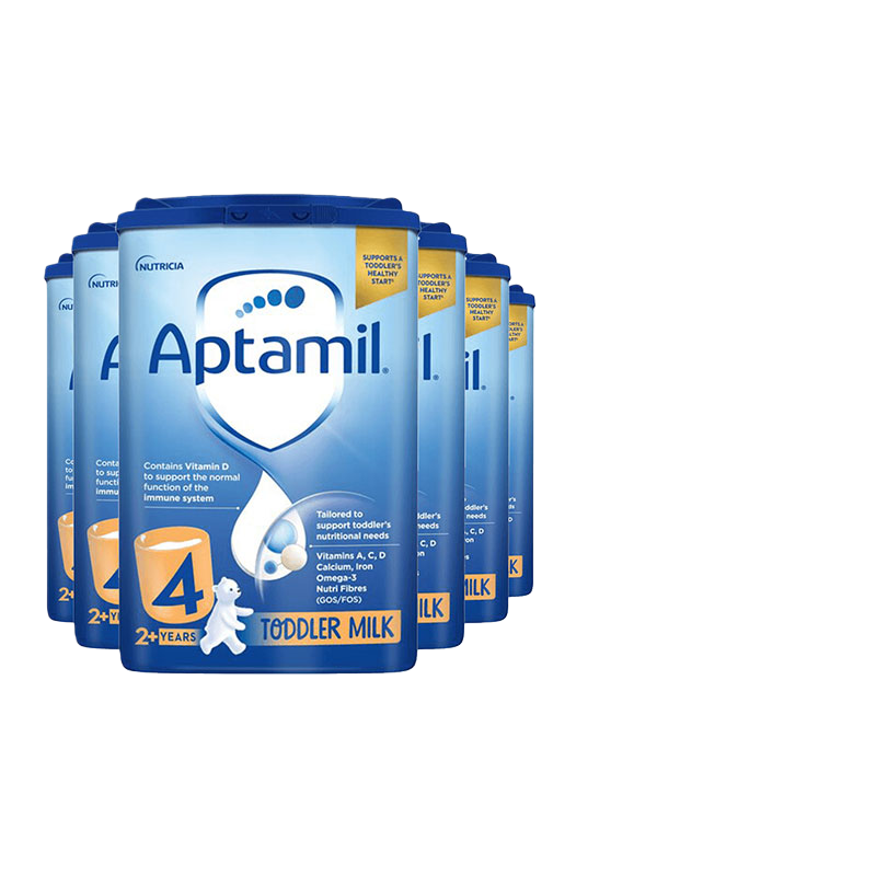 英国爱他美经典版4段2岁+四段易乐蓝罐原装进口婴幼儿奶粉 800gx6 - 封面