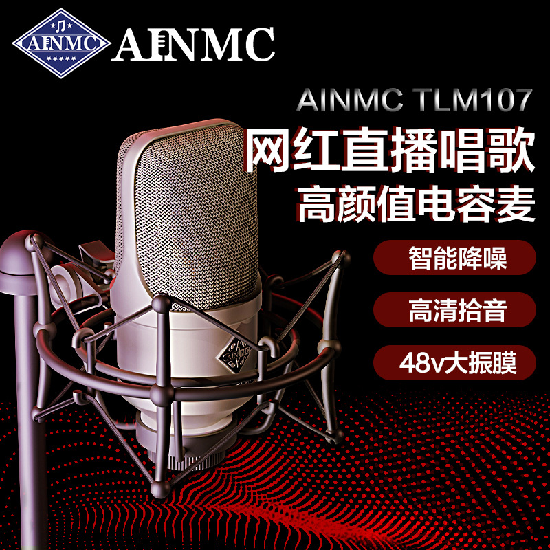 大振膜专业电容麦克风AInMC话筒