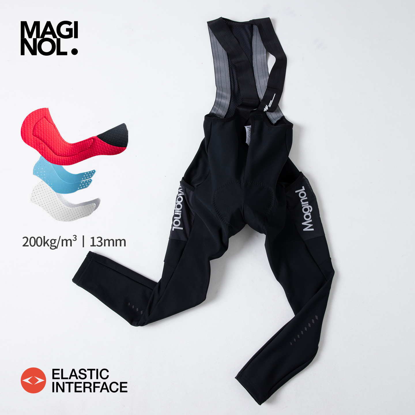 Maginol抓绒背带骑行裤双箭头