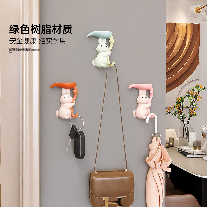 卡通兔子装饰挂钩3D立体装饰品