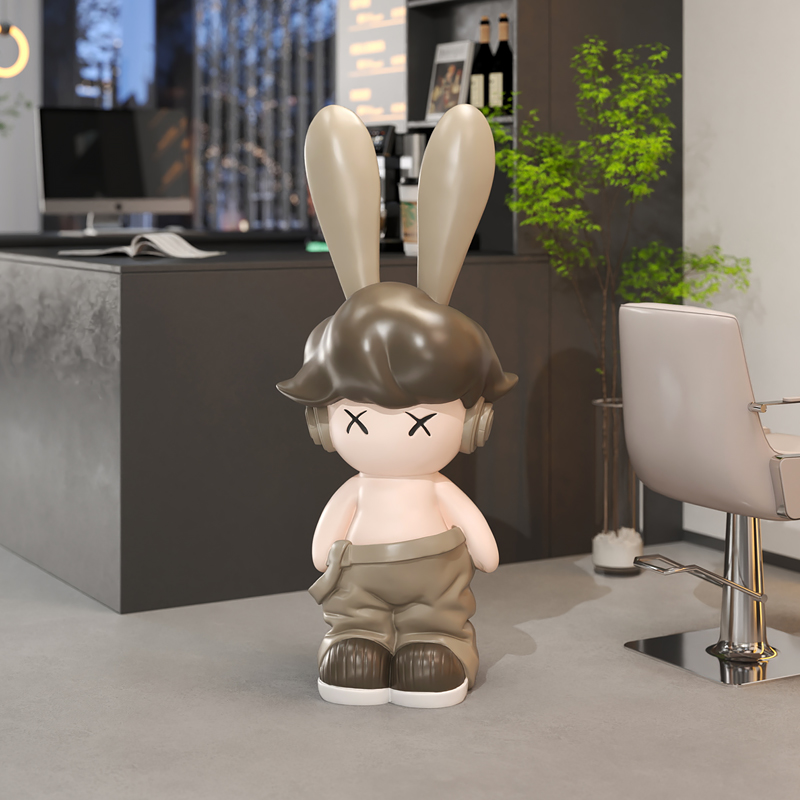 网红电镀兔子大摆件乔迁礼物