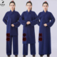 长褂居士练功服 棉麻道服武当道士服装 斜襟三清领道袍男女款 春夏季