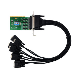 西霸pci台式电脑串口扩展卡内置db9针rs232多用户卡com转接卡高速