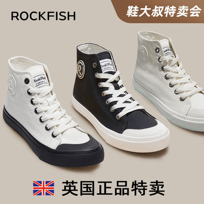 Rockfish防泼水情侣款高帮帆布鞋