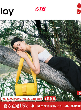 ALLOY尼龙吐司包mini小众简约纯色小方包包女多功能妈妈包休闲风